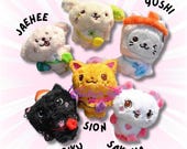 ソンヨンドリ ペンラカバー・シュシュ・ミニドールキーリングセット KPOP RIIZE Cartoon Doll Keychain SUNGCHAN WONBIN SEUNGHAN