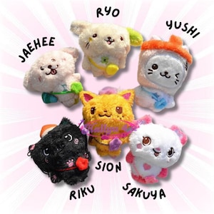 NUOVO portachiavi peluche fanmade NCT WISH Let's go steady / Ryo Yushi Jaehee Riku Sion Sakuya Baby Wichu / regali kpop