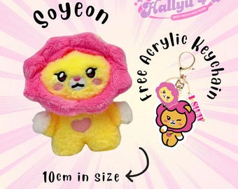 Kpop G-idle 10 cm fanmade dolls with free acrylic keychain pre-order | Soyeon Minnie Shuhua Yuqi Miyeon kpop gifts