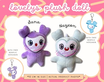 Mini muñeco de peluche inspirado en el Kpop de 10 cm, regalo coleccionable para fans, estilo Sana Nayeon Jihyo