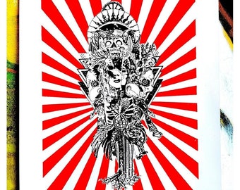 Eco Art Print “INNER GODDESS” (Self-Empowerment) – Sustainably hand screen printed SERIGRAPH with Artist Design  – Limited Edition