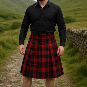 Patron de couture de jupe écossaise : style homme, US 40-56 (A0-A4-US Letter) (téléchargement numérique)