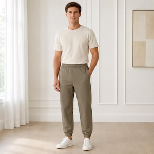 Patrón de costura para pantalones deportivos de hombre: Tallas estadounidenses 34-46 (A0-A4-Carta estadounidense) (Descarga digital)