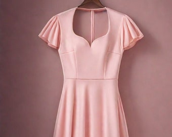 Maxi Sweetheart A-Line Dress Sewing Pattern (Digital Download)