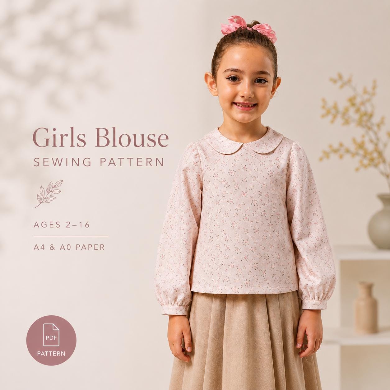 long sleeve peter pan collar dress pattern long sleeve peter pan collar dress pattern The Long Sleeve Peter Pan Dress  in Wonderland