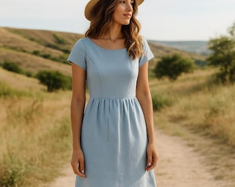Summer Dress Sewing Pattern: Casual Style, US Sizes 2-30 (PDF Pattern)