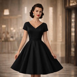 Molde para vestido de baile dos anos 50: Tutorial vintage da McCalls (PDF digital)