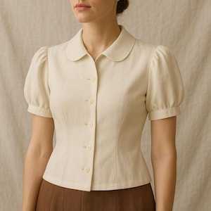 1950s Prom Shirt Sewing Pattern: Retro Style McCalls (PDF Download, Plus Sizes Available)