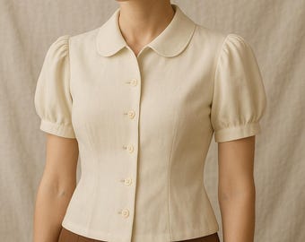 1950s Prom Shirt Sewing Pattern: Retro Style McCalls (PDF Download, Plus Sizes Available)