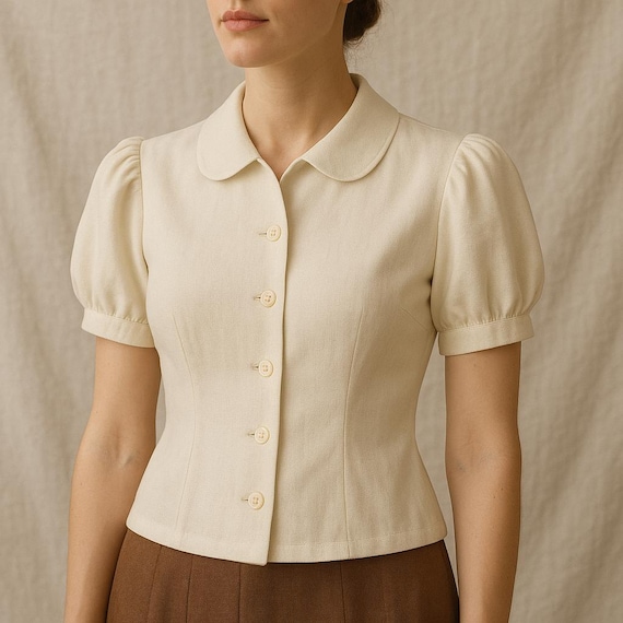 1950s Prom Shirt Sewing Pattern: Retro Style McCalls (PDF Download, Plus Sizes Available)