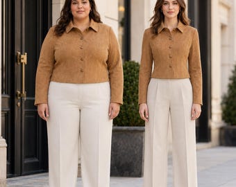 Cropped Jacket Sewing Pattern | Fitted Women's Jacket, Sizes Xs-4XL (A4 & A0 Print)