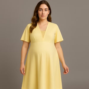 pink indian bridesmaid dresses Avril Brown Square Neck Maternity Maxi Dress with Split – Club L London