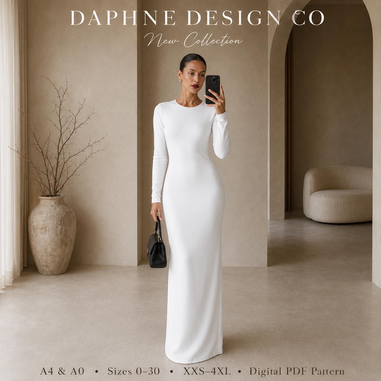 Long Sleeve Maxi Dress Pattern