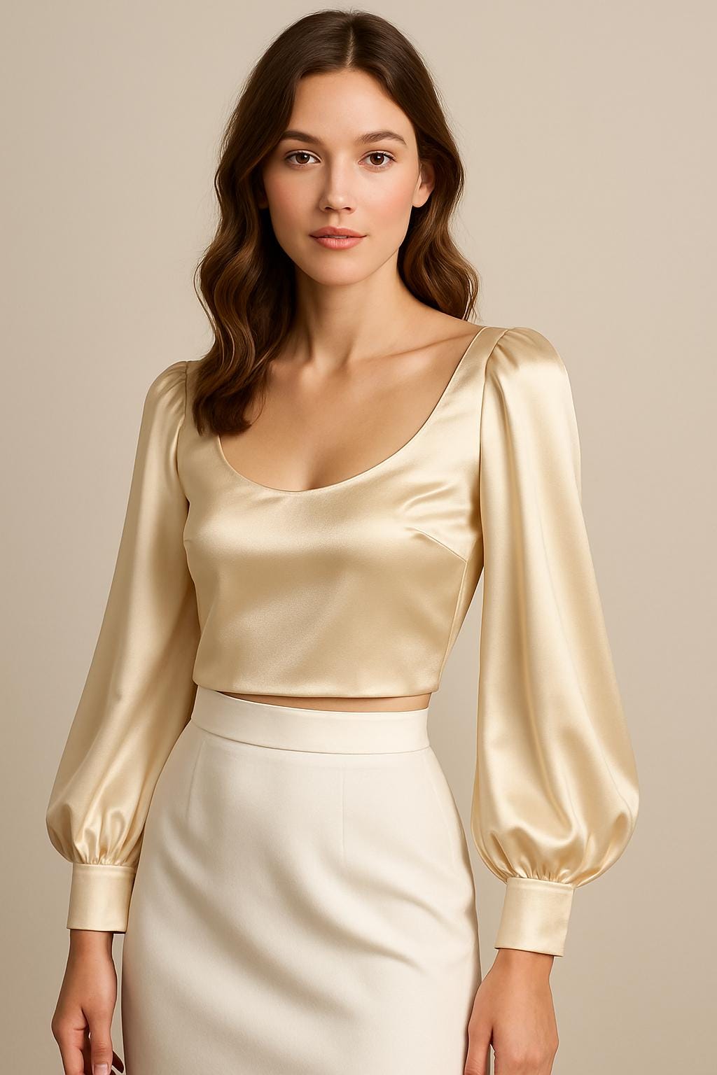 Vintage Satin Blouse - Etsy