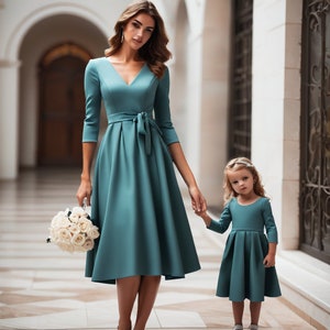 Vestido midi Fada Madrinha, Padrão de Costura de Vestido Midi Madrinha Tamanhos; EUA 2 a 30 - Adequado para -A4-US LETTER-A0