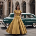50s Vintage Style Skirt & Blouse Pattern, Vintage Fashion Inspiration, Retro 1950s Skirt- Blouse Sewing Pattern