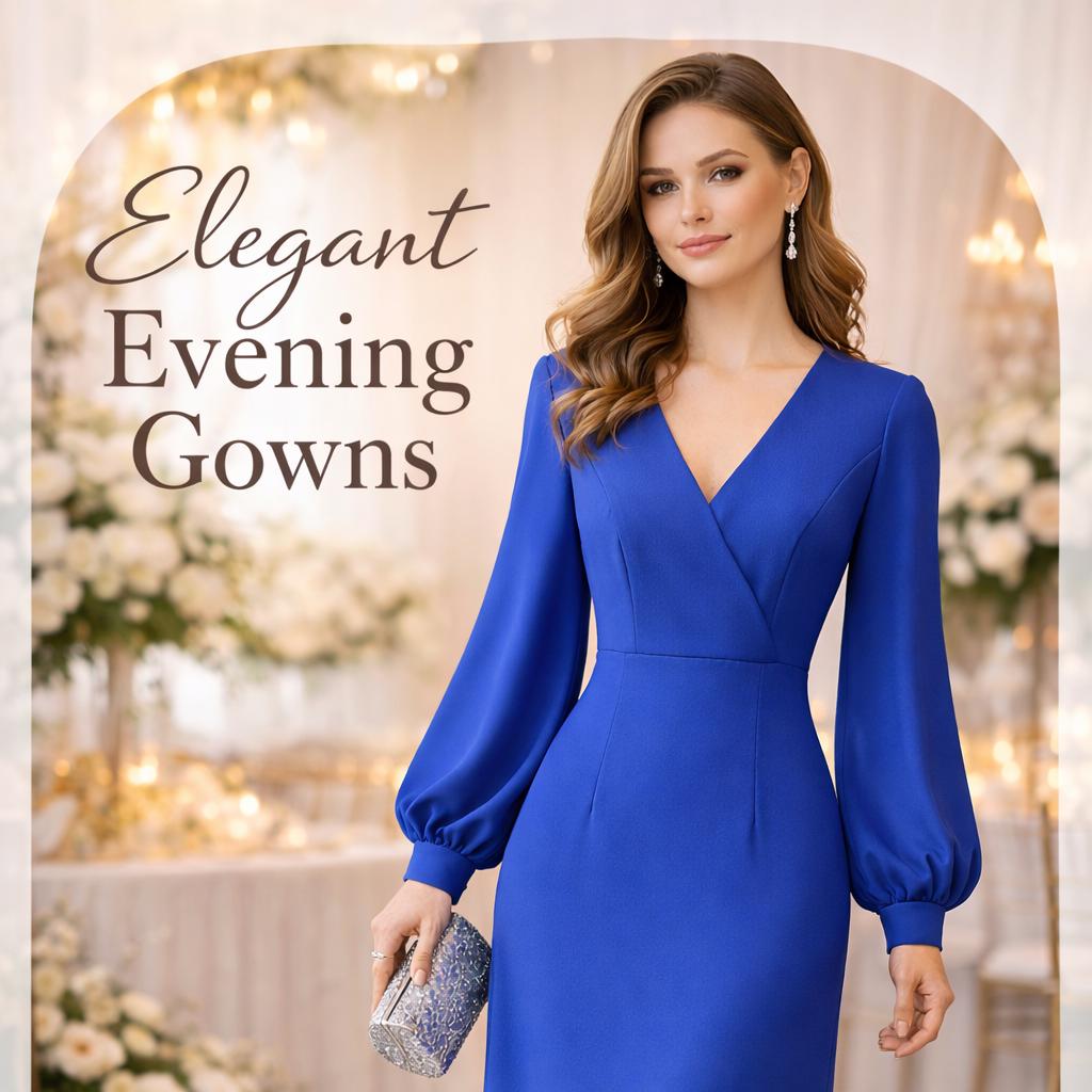 sachin and babi light blue dress Long Prom Dresses main image 1