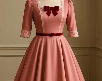 Patron de couture de robe de style vintage des années 1950 : cocktail rétro, bal de promo (Patron PDF)
