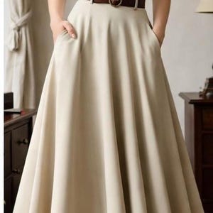 Cottagecore Skirt Sewing Pattern: Vintage Flare Skirt With Pockets (A4/A0 PDF) image 3