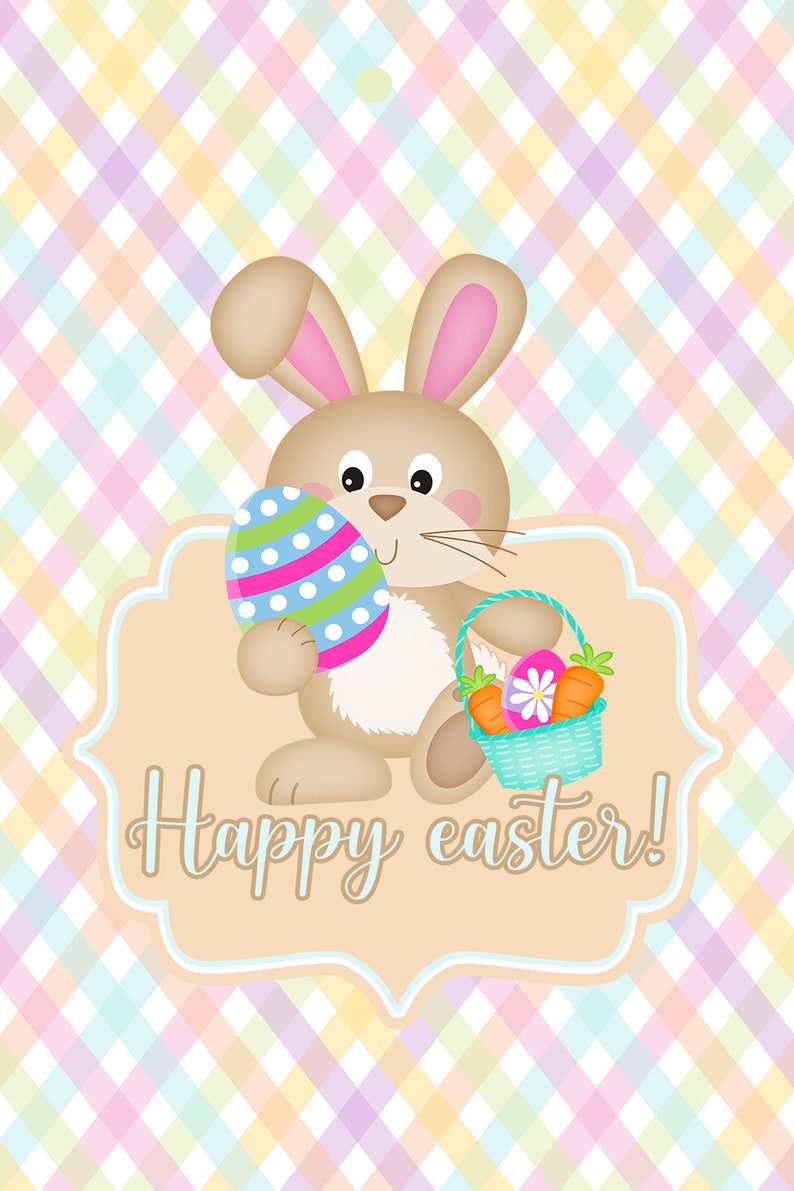 Editable easter template candywrappers, Personalised easterbunny treat bag, easter basket, Printable, digital files image 3