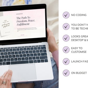 Squarespace website template for author, writer, speaker, podcaster. Website template includes speaking, podcast, blog, freebie pages. It's perfect for inspiring author, who want to sell her books & book speaking opportunities.