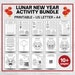 Lunar New Year Printable Activity Bundle, Chinese New Year Coloring ...