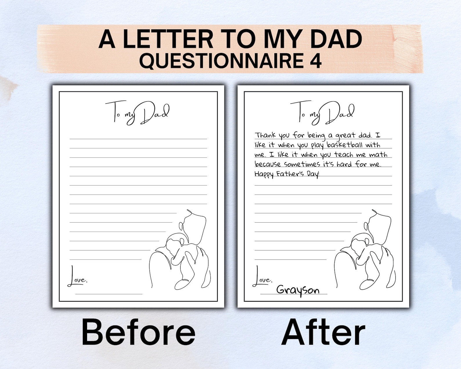 All About My Dad, Printable Daddy Craft, Father's Day Questionnaires ...