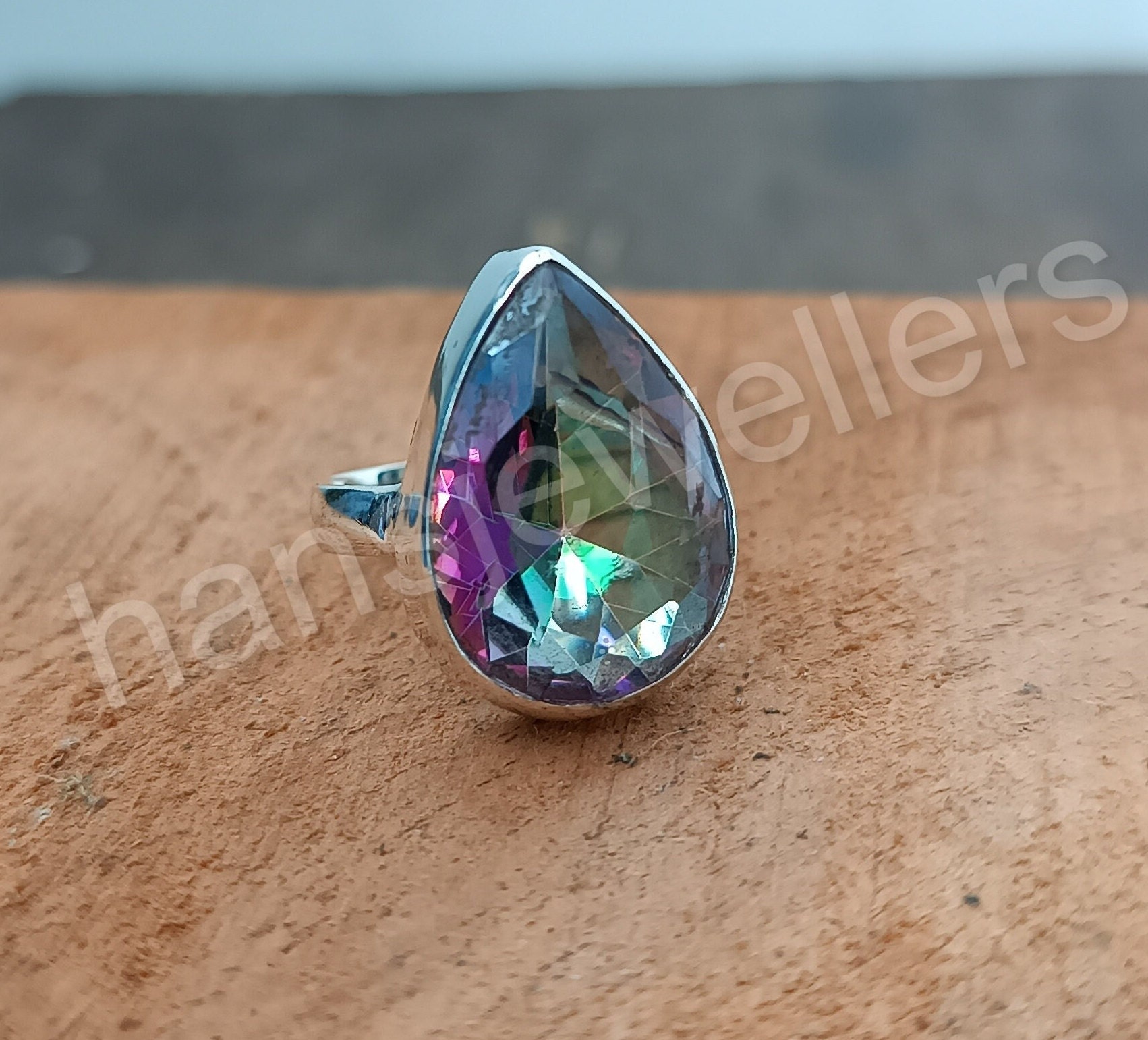 Bague Fantaisie Dorée Taille 56 - Pierre Décorative, Occasion à Petit Prix
