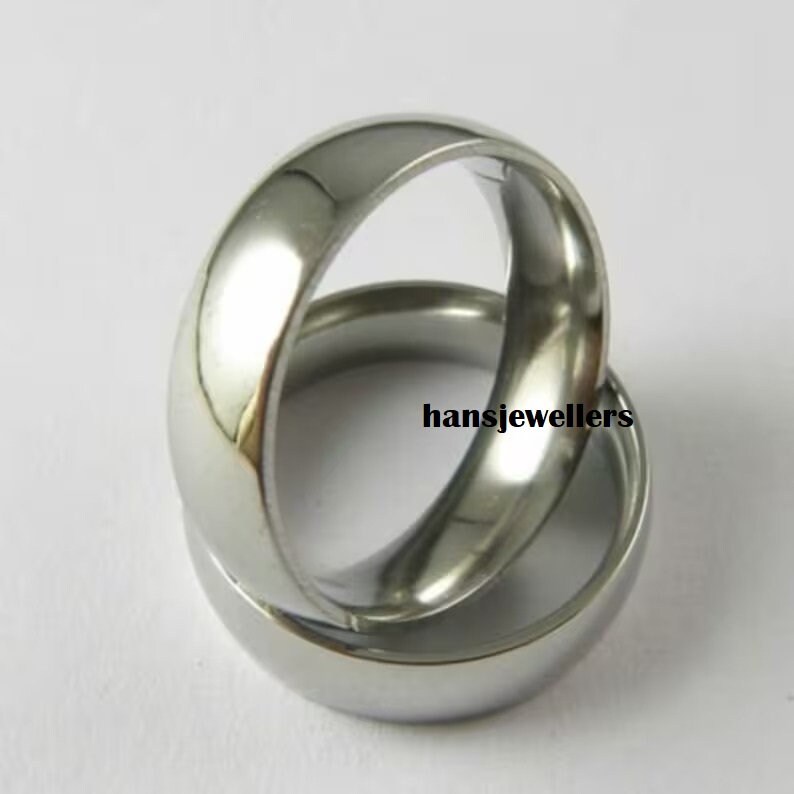 Heavy Solid Sterling Silver 6mm Wedding Band - Comfort Fit, Brushed Center With Groove, Unisex Ring