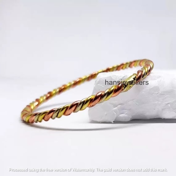 3 Metal Astrological, Bangle Bracelet, Yogananda Bangle