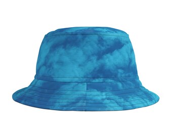 Bucket Hat (AOP) in blue