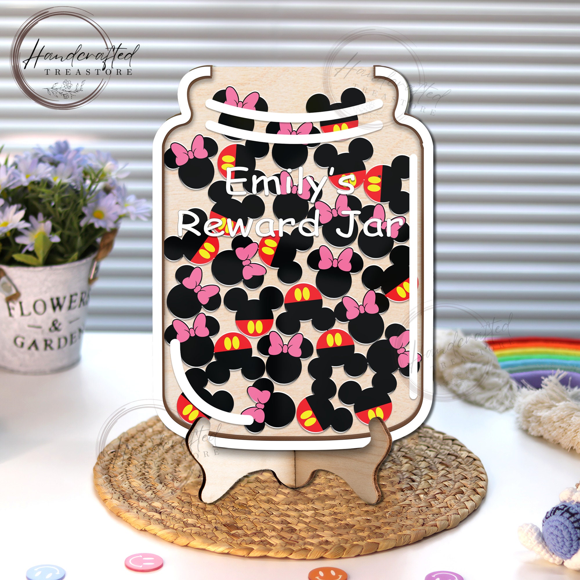 Custom Magnetic Mouse Reward Jar Classroom Behavior, Personalized Star Tokens Reward Jar, Classroom Decor Teacher Gifts, Kids Reward System