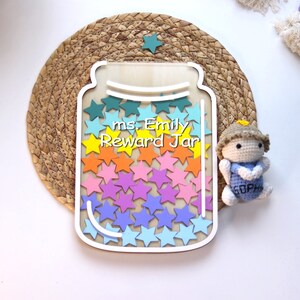 Custom Magnetic Star Reward Jar Classroom Behavior, Personalized Star ...