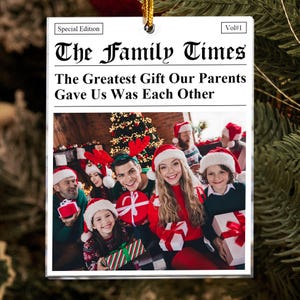 Seeing The Family Together On This Acrylic Ornament Will Make Any Parents Heart