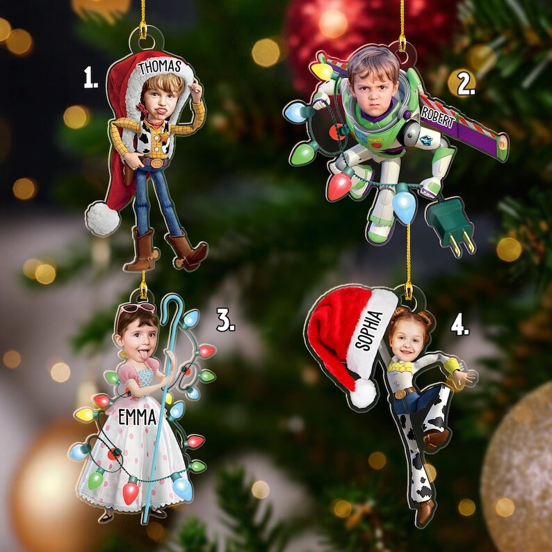 パーソナライズされたトイストーリーのクリスマスオーナメント、トイ