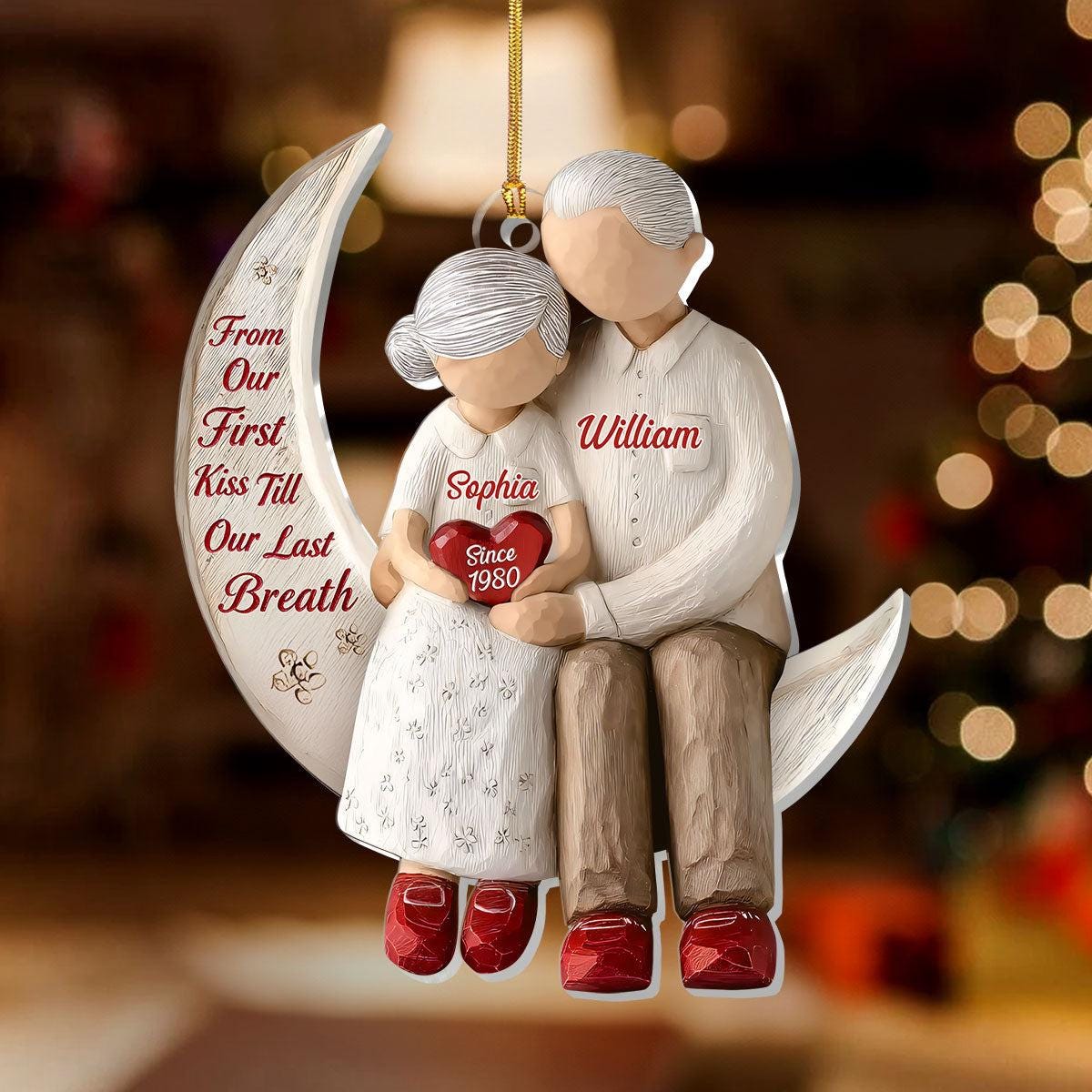 thumbnail interactive-video image 1 of Till Our Last Breath - Personalized Window Hanging Suncatcher Ornament 1 of 14