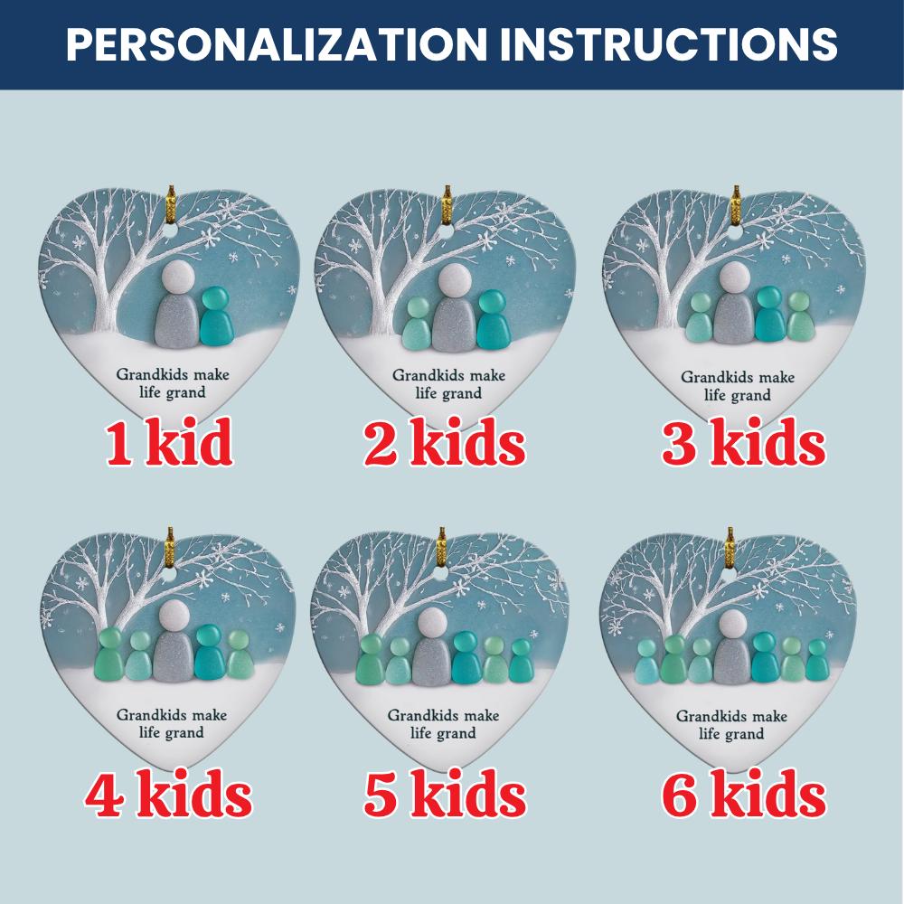 Grandma And Grandkids Ornament | Grandma And Grandchildren Ornament