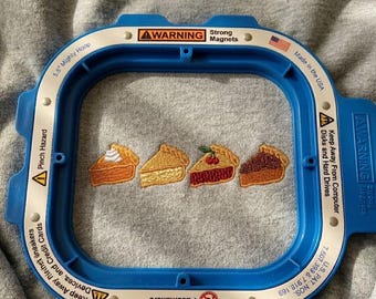 Fall Pie Slice Embroidery Design, Autumn Delicious Dessert  for Machine Embroidery File, Instant Download Dst Pes Exp Jef Vp3