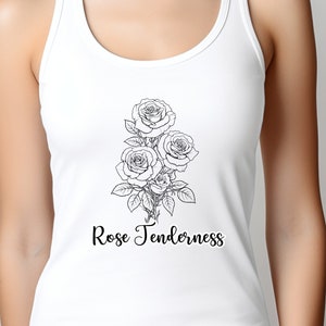 Mandala art Wild Flower Tank Top,mandala Tank, Work out Tank ,Yoga Tank,Gym Tank,Mandala Rose Design ,Wild Flower blossom bliss, Mandala