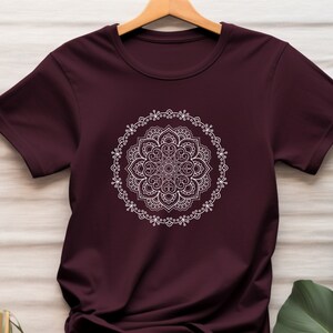 Mandala Art Chakra, Unisex Jersey Short Sleeve Tee,Chakra Mandala Art,T shirt,T shirt for women,Mandala design,Sacred Geometry T-Shirt