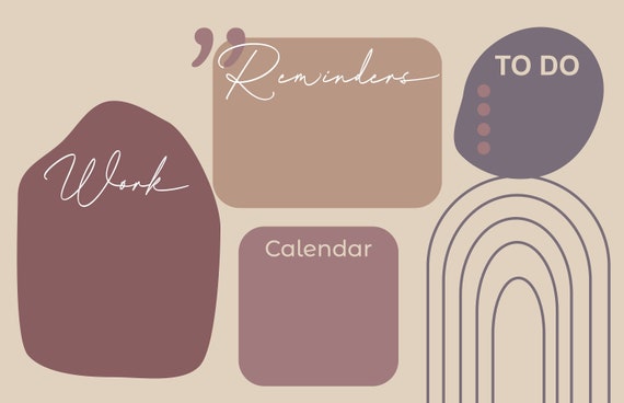 Aesthetic Wallpaper and Planner Template for MacBook - Etsy