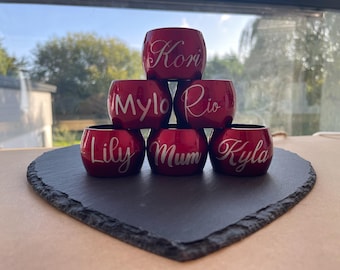 Personalised Napkin Rings: Custom Wedding Table Decor, Christmas table