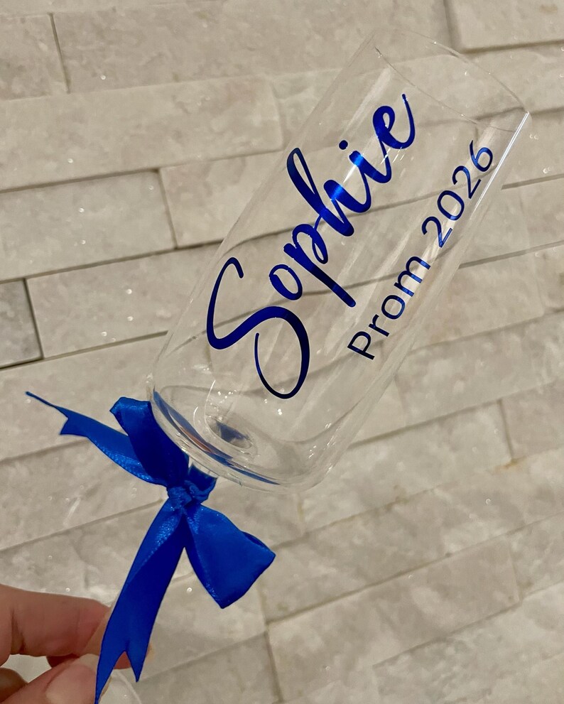 Prom Flutes Personalised Prom Champagne Flute 2026 | Custom Name Glass | Keepsake ...