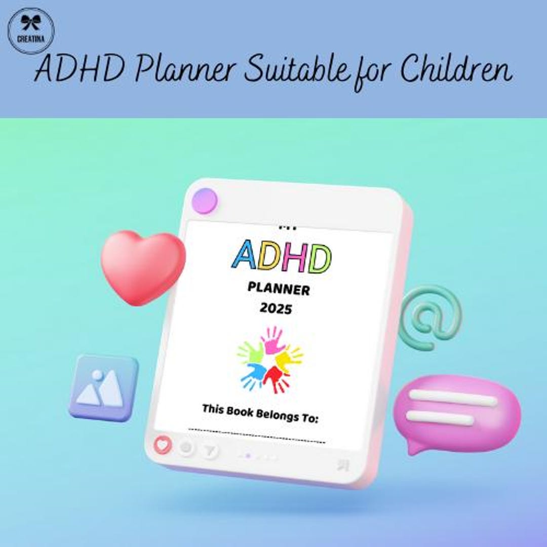 2025 ADHD Planner for Kids | Printable and Digital ADHD Organiser ...