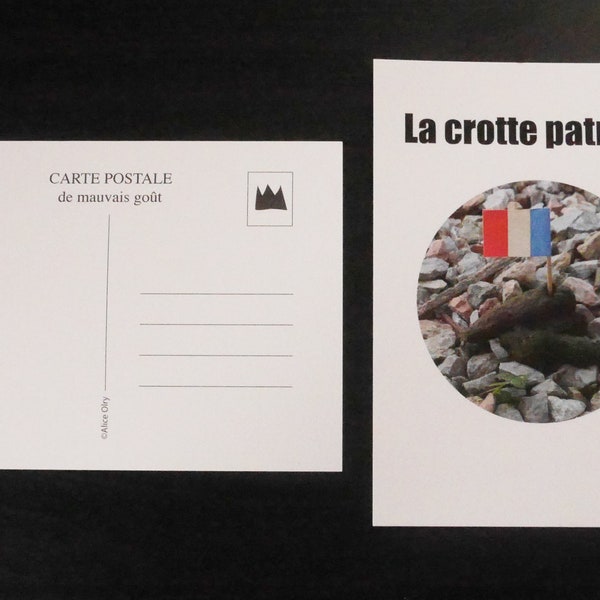 Crotte postale - Carte postale de mauvais goût