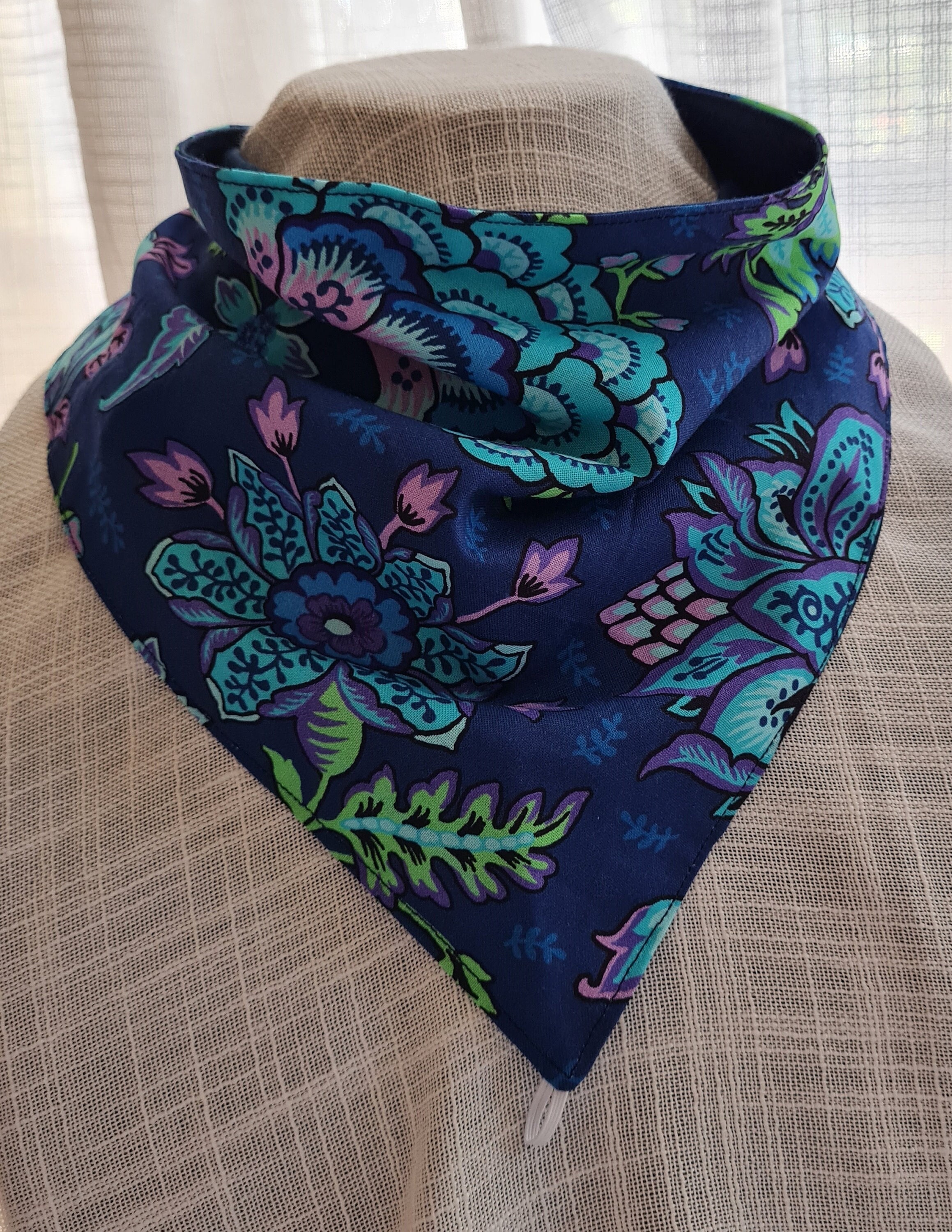 Neck Scarf Neckerchief Triangle Scarf Bandana Sun Protection Etsy