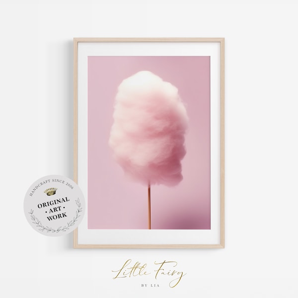 Cotton Candy Print: Pink Nursery Wall Art (Digital Download)