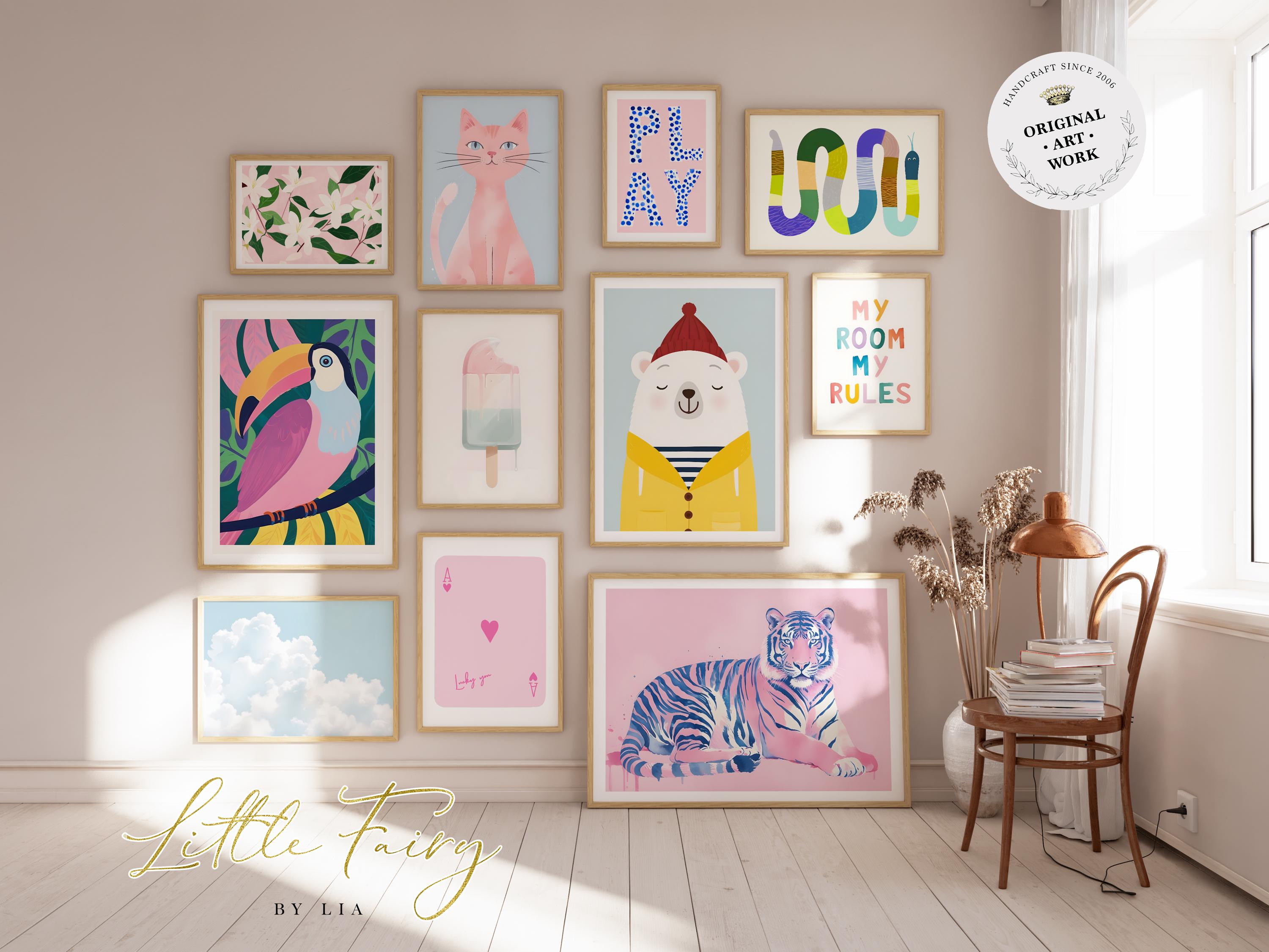 Kids Room Wall Art Prints 80 Nursery Wall Prints Bundle Unique Kid ...