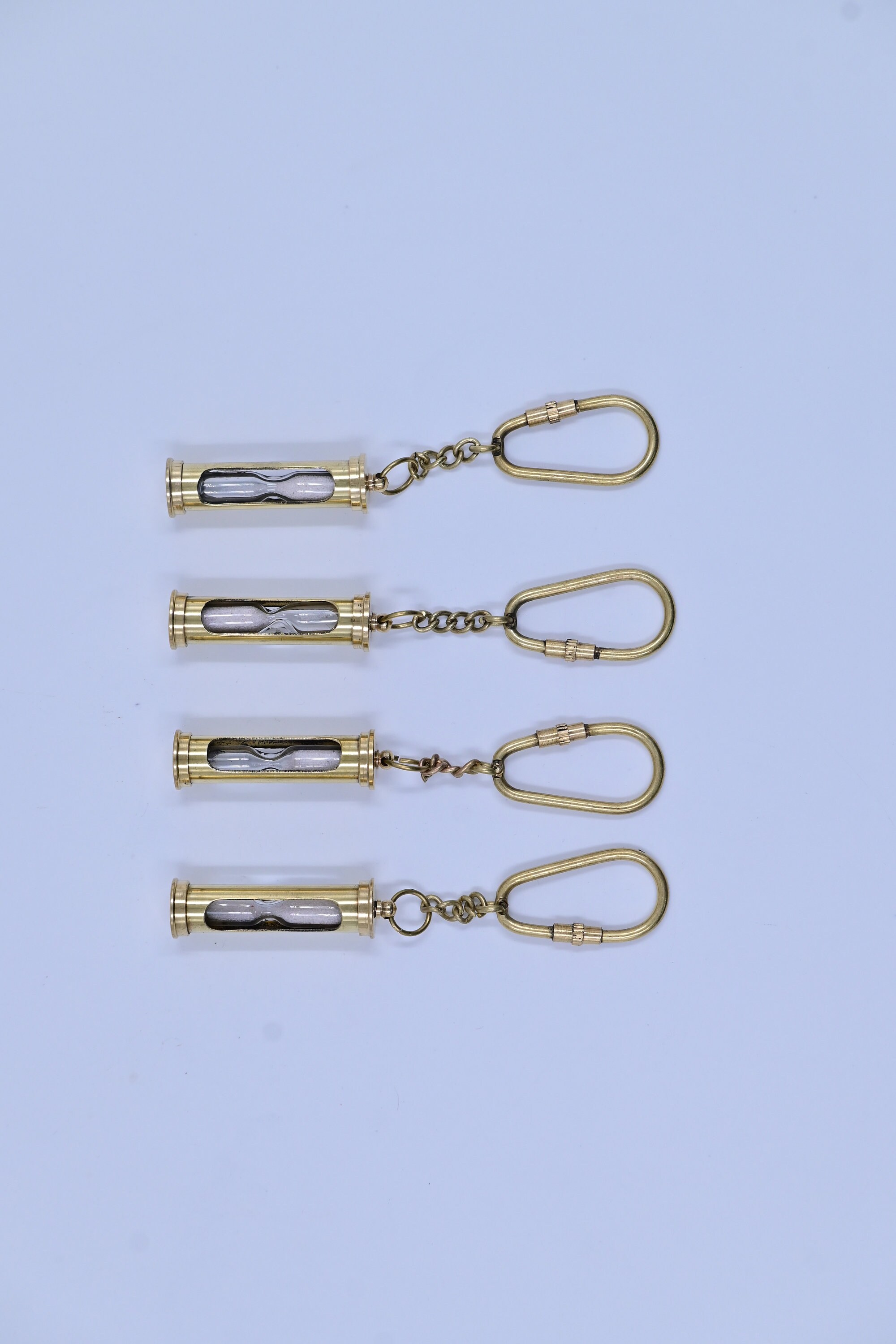 Sablier En Laiton Massif Fabriqué à La Main Avec Boussole Entièrement