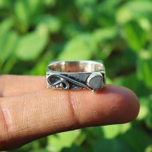925 Sterling Silver, Heart Design Ring, Unique Ring, Handmade Ring, S Letter Ring, Natural Jewelry, Beautiful Ring, Dainty Ring, Gift Ring..